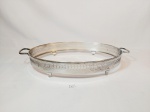 Porta travessa oval  Pyrex oval bordas Avarandadas  marcado   prata 90 sopil .28 cm x 40 cm