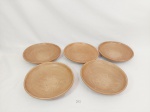 Jogo de 5 Pratos para feijoada  em barro cozido / CERAMICA  .MEDE: 22 cm diametro