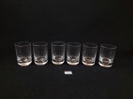 Jogo de 6 copos liso para licor em Cristal mede 6,5 cm x 4 cm