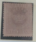 SELOS DE MACAU - 1884 Crown - 7A6100R roxo avermelhado - NOVO
