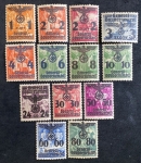 Alemanha - Governo Geral (1940) - Série completa Selos postais poloneses com impressão sobreposta No