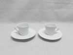 Par de xícaras de café em porcelana da Nespresso.