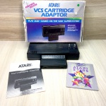 Adaptador de cartuchos Atari 2600 para Atari 5200 funcionando com caixa original. no estado, podendo