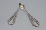 DRYZUN Brincos em Ouro Rose 18k com 296 Espinélios - Tamanho 6.9 x 1.8 cm - Peso: 10,5 gramas - Ref.