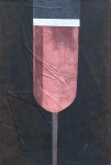 Carlos Scliar, natureza morta, Vinil e Colagem Encerados sobre Tela, med 27x18 cm