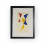 ALFREDO VOLPI (1896-1988) - Geométrico / Serigrafia / Assinado CID / Med. 24 x 14 cm