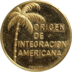 Medalha - OURO (.900) - 8 g - 26 mm - El Indo Americano: origen de integracion americana