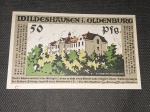 Alemanha Reich, cédula NOTGELD de 50 PFENNIG, flor de estampa