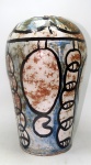 Brennand - 1927/2019 - Vaso em cerâmica vitrificada,  42x26x26cm, no estado, década de 70 - 32440