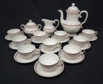 Rosenthal, HILDEGARD KRONACH-BAVARIA - Serviço de chá em porcelana alemã, esmaltados na cor branca,