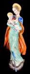 Espetacular Nossa Senhora em cerâmica Italiana inicio do Século XX ,  de grandiosa beleza decorativa