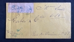 Envelope com 3 selos do 100 réis Cifra Cheia, enviado de Juiz de Fora para o Rio de Janeiro 10/02/88