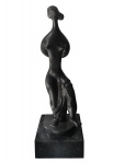 SONIA EBLING, Luísa - escultura em bronze patinado com base em granito - 51 cm Altura (Base 10 cm) Assinada