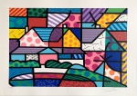 ROMERO BRITO, Rose View - serigrafia 254/300 - 50x70 cm - acid