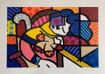 ROMERO BRITO, Penelope of Modern Day II  - serigrafia 167/300 - 50x70 cm - acid (Sem moldura)