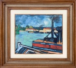 MAURICE DE VLAMINCK, O Sena em Nanterre - offset - 22x27 cm 