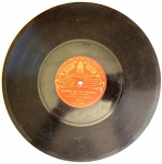 Casa Edison, disco 78 RPM, com as músicas  Spada Fatale  e  Buona Notte Signora, por Arturo Scar