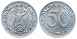 ALEMANHA 50 REICHMARK 1939 F. NÍQUEL 3.5 GRAMAS, 20 MM. TERCEIRO REICH.