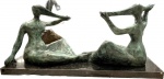 CESCHIATTI Alfredo - (1918-1989) - Magnífico e grandioso grupo escultorico representando " AS IA