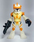 Miniatura action figure representando - COMMANDER CODY - STAR WARS - Articulado - PVC - HASBRO 2011 - Medida: 7 cm de altura.