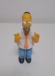 OS SIMPSONS - Lindo e conservado boneco de coleção  - HOMER SIMPSON -  Marca: LONG  JUMP - PVC - Medida: 9 cm de altura.