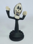 Cartoon Network - Boneco em resina representando Puro Osso. Medida: 14 cm de altura x 9 cm x 6,5 cm de diâmetro de base.