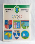 Antiga e Rara Revista Militar - OLIMPIEX (Olimpíadas do Exército) - Campinas SP - 1982 - Páginas conservadas e ilustradas - Com matéria de João do Pulo (Herói Nacional), Atleta militar recordista - Medida: 28 x 21 cm.