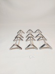 Diferentes Jogo de 6 Descansos de Talher em Aço Inox ,, ponteira triangular mede 8 cm