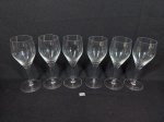 Jogo de 6 Taças Vinho Branco em Cristal Strauss Liso Pé Disco. Medida: 17 cm x 5,5 cm diametro