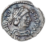 Império Bizantino. Justino II. 565-578. AR 250 Nummi (11,3mm, 0,47g). Casa da Moeda de Roma. D N IVS