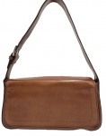 CHENSON - Linda bolsa no tom marrom toda em couro , toda forrada em cetim com logo da marca. Com dois bolsos internos e e um externo. Sem marcas de uso. Med. Alt 31cm x 38cm.