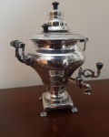 Mini Samovar Russo decorativo em metal, linda miniatura bem feita, ótima para decoração -  Altura: 14 cm e base: 4x4 cm