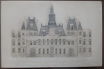 Souvenir da coleção J Carlton, retratando L'Hotel de Ville de Paris, pintado à mão, na caixa  adquirido na Galeries Lafayete, Paris - - Medida: 18x11 cm (caixa)