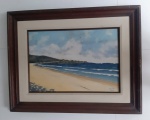 Quadro com moldura Paisagem autor Jannir 2000- Medidas: 77x62 cm - Lote com marcas do tempo como mostra na foto.