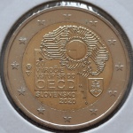 Eslováquia - 2020 - 2 Euro - 20º aniversário - Adesão da Eslováquia à OCDE - Bimetálica, 8.5g,  25.75mm - FC no coin holder.