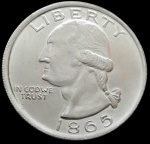 USA - 1865 - 1 Dollar -