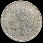 USA - 1921- 1 Dólar - Morgan Dollar - Prata 0,900 - 26,7 Gr - 38,1 mm