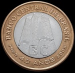 Brasil - 2005 - 1 Real - FC - Bimetálica, 7.84 Gr - 27 mm