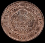 Argentina - 1885 - 1  Centavo - Uma das mais RARAS