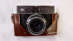 Maquina fotografica Agfa, muito bem conservada, case de couro, disparando perfeitamente