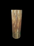 Vaso cilíndrico em cristal, Alt. 40, Diam. 14 cm.