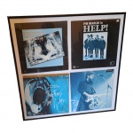 Poster Digital Sound, The Beatles in Help!, Pink Floyd, The Wall, Led Zeplin  The Song Remains the Same, e  Cris  Clayton, 72 x 72 cm;