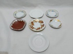 Lote de 7 pires diversos em porcelana, para completar ou decorar. Medindo o maior 12,5cm de diâmetro.