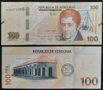 HONDURAS - 100 LEMPIRAS -2022 - FE