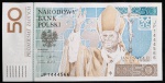 POLONIA - PAPA - 50 ZLOTYCH - FE - NO FOLDER