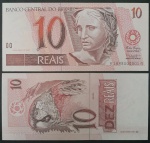 C283 - 1994 - RICUPERO/PEDRO MALAN - 10 REAIS - FE - EST. R$ 760 - COM DEUS SEJA LOUVADO - 1a. NOTA DA SÉRIE