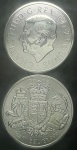 INGLATERRA - 2 LIBRAS - Royal Arms - 2023 - LANÇAMENTO !! COM O BUSTO DO REI CARLOS III - Prata (.999) 31.1 gr 38 mm