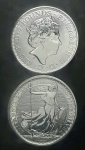 INGLATERRA - 2 LIBRAS - 2023 - PRATA .999 - 31,1gr - ONÇA DE PRATA -RAINHA - PROOF