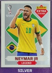 LANCE LIVRE - NEYMAR JUNIOR PRATA - EXTRA LEGEND (Brasil) - Figurinha Original - Não deixe de ter as Figurinhas mais raras DO ÁLBUM DA COPA DO MUNDO QATAR 2022 - PANINI - Valor de mercado acima de R$ 700.00