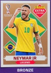 LANCE LIVRE - NEYMAR JUNIOR BRONZE - EXTRA LEGEND (Brasil) - Figurinha Original - Não deixe de ter as Figurinhas mais raras DO ÁLBUM DA COPA DO MUNDO QATAR 2022 - PANINI - Valor de mercado acima de R$ 600.00